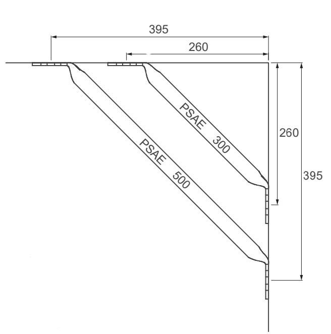 Опора усиливающая для профиля FUS и консоли FCA Fischer PSAE 300 542726, горячеоцинкованная сталь - фото